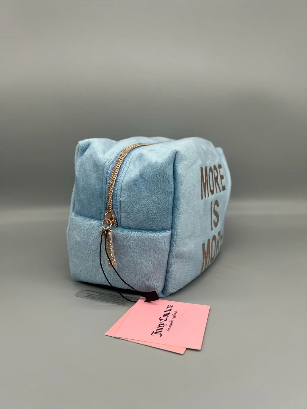Juicy couture more is more velour cosmetics bag